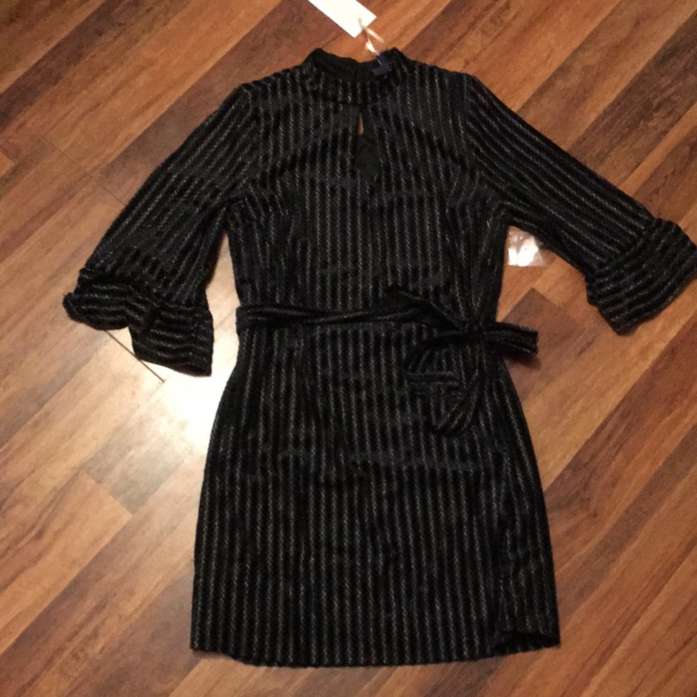 Mod Cloth Fab Feedback Mock Neck Dress